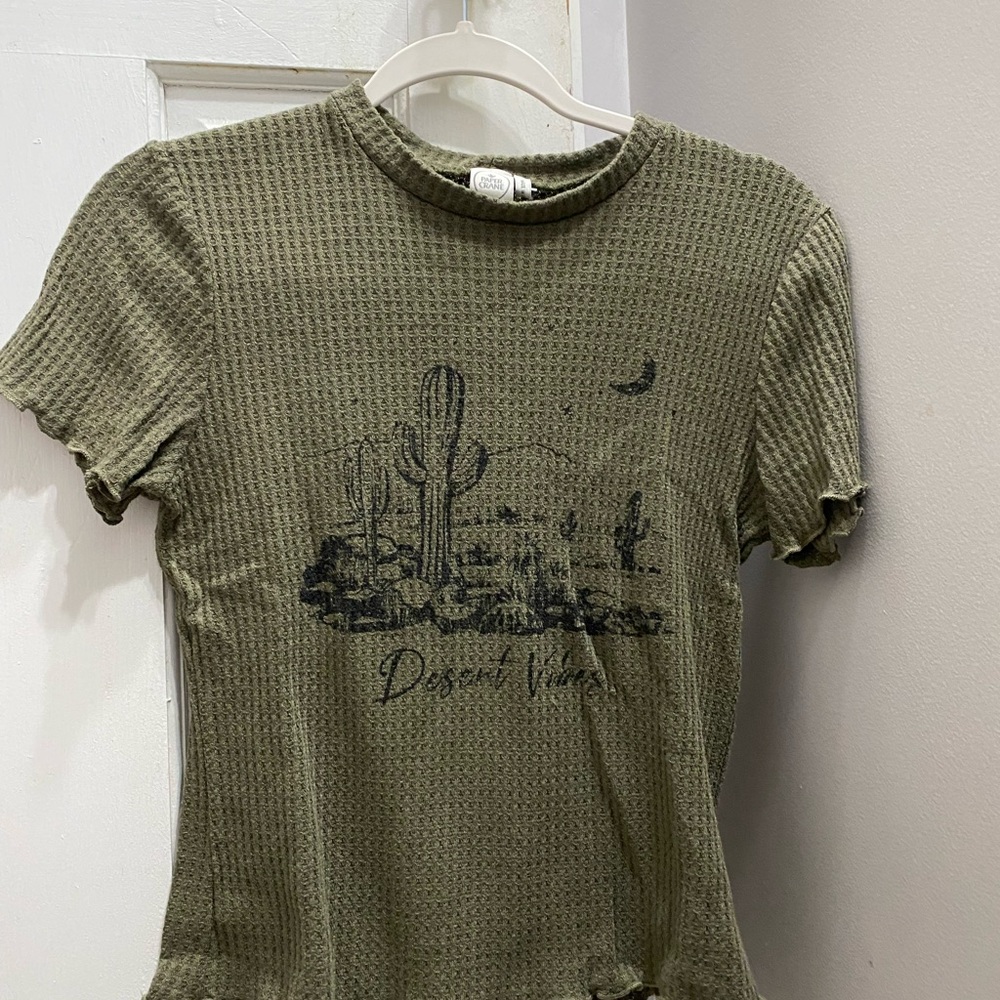Olive Green Desert Vibes Women's Top